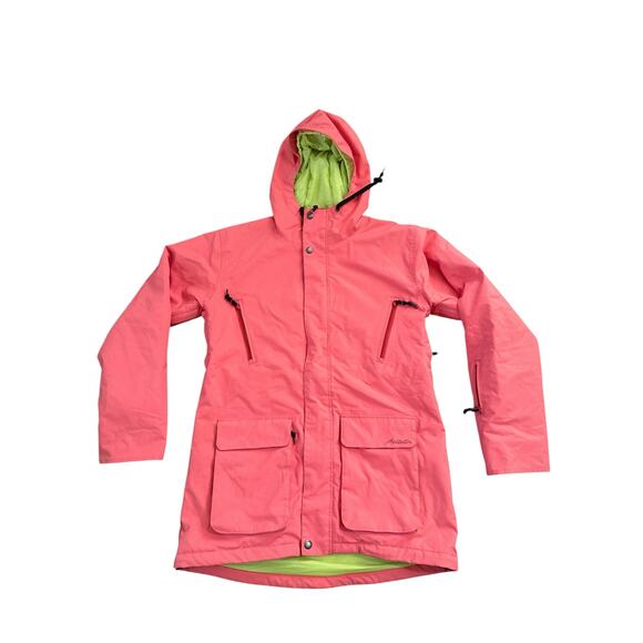 AirBlaster Glacier Collection Womens XL Pink Green Insulated Full Zip Jacket - Picture 1 of 10